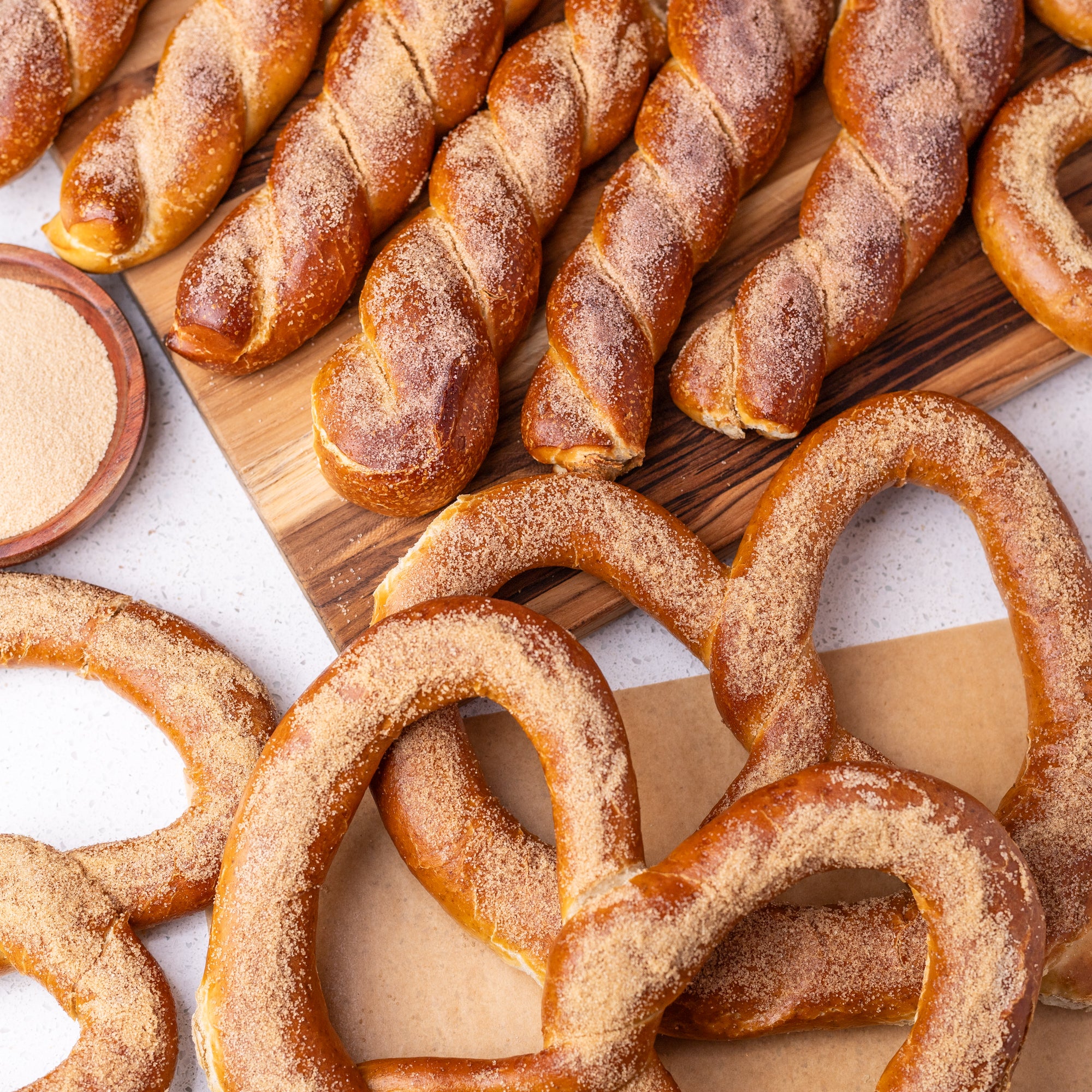 Cinnamon Sugar Twisted Party Soft Pretzel Box - Image 4
