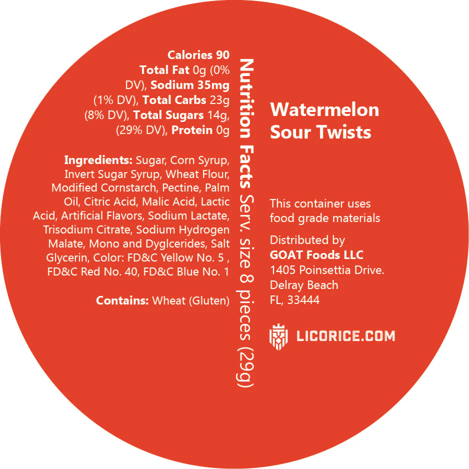 Watermelon Sour Twists Licorice - Image 3